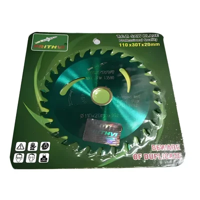 Prithvi 4 inch TCT Saw Blade (Green) for Wood Cutting(Teeth-30,Pack-1 Pcs)