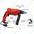 Professional 13mm Electric Corded Impact Drill Machine with Copper Armature and Key Chuck for Domestic and Masonry Usages