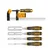 INGCO Hand Tools Combo of 300 mm F Clamp, and 140 mm Wood Chisel Set