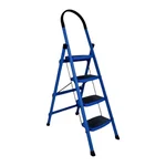 ProHome 4 Step Vetro Foldable Steel Ladder, 150kg Capacity with Anti Slip Shoe Steel Ladder (With Platform) - 5 Years Warranty