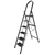 ProHome 6 Step Vetro Foldable Steel Ladder Grey Colour, 150kg Capacity with Anti Slip Shoe Steel Ladder (With Platform) - 5 Years Warranty
