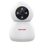 Manomay (M1078S) Protect Bot 3 MP Wi-Fi Pan-Tilt Smart Security Camera | Full Color Night Vision | Human Tracking | Alexa Support | STQC Certified