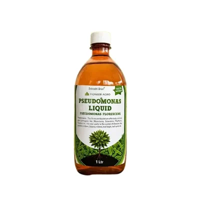 Pioneer Agro Pseudomonas Bio Fungicide & Bio Pesticide Liquid (1 Ltr) | Control Shield for Home Gardening & Agriculture