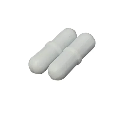 ELECOPTO 8X30MM Polytetrafluoroethylene Liquid Mixing Cylindrical Shape White PTFE Magnetic Stirrer Teflon Beed