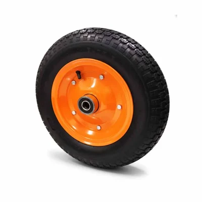 Heavy Duty 350 x 88 MM / 10 x 4 Inch 130 Kg Load Capacity PU Double Bearing Wheel