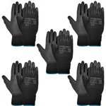 Gravitech Pair of 5 PU Palm Coated Cut Level Safety Hand Gloves Silicon Free, GI-HS-10