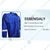 SS BENGALY 280 GSM Royal Blue Safety Boiler Suit Coverall - 100% Cotton, 2" Reflectors, Quality Zipper, 7 Pockets(Size-S)