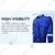 SS BENGALY 280 GSM Royal Blue Safety Boiler Suit Coverall - 100% Cotton, 2" Reflectors, Quality Zipper, 7 Pockets(Size-S)