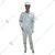 SS BENGALY 280 GSM White Safety Boiler Suit Coverall - 100% Cotton, 2" Reflectors, Quality Zipper, 7 Pockets(Size-S)