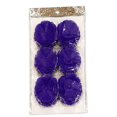 Pack of 10, 20, 50, 70, 100 Artificial Purple Flower Garland Disc Components for Party Decoration Lightweight Reusable(Pack-10 pcs)