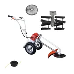 Greenleaf 1.95HP, 2 Stroke Wheel Brush Cutter with Tiller Attachment (52cc)