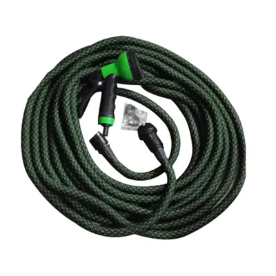 0.5 Inch PVC Garden Hose Pipe with 7 Pattern Sprayer Gun, Lightweight & Durable For Watering Garden(Size-15m)