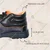 Fortune Premium PVC Material Industrial Safety Shoe with Steel Toe Cap(Size-7)