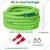 Ecofynd PIPE-GRN-030 30m/100ft, 1/2 Inch Flexible PVC Green Water Pipe with Tap Hose Connectors For Home & Garden Use