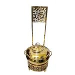Premium Quality PVD Gold Taj 6L Chafing Dish with Heating Element for Commercial Kitchen Buffet