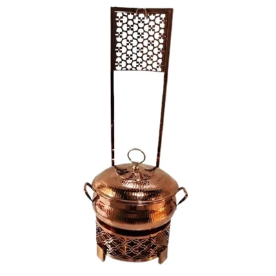 Heavy Duty PVD Rose Gold Taj 6L Chafing Dish with Heating Element for Commercial Kitchen Buffet Food Warming