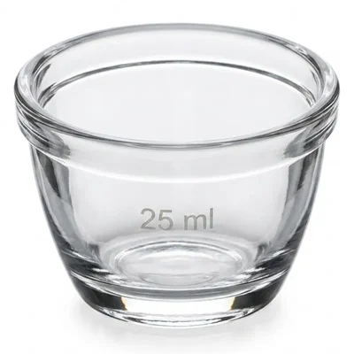 Elecopto 25ml High-Purity Quartz Crucible, 1200°C Thermal Shock Resistant Glass Vessel for Lab Ashing Heating