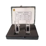Set of 2 pcs 10 mm Quartz Cuvettes with 3.5 ml Volume for Visible & UV/VIS Spectrophotometer