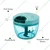 Manual Plastic Body 3 Stainless Steel Blade Vegetable Chopper Machine for Domestic Usage (Pack of 2)