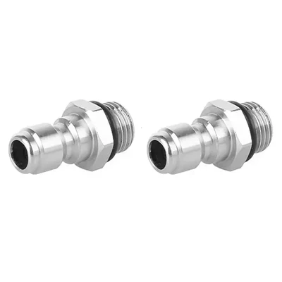 Premium Quality 1/4 Quick Connector Male Plug for Pressure Washer(Pack-2 pcs)