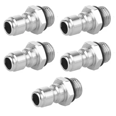 Premium Quality 1/4 Quick Connector Male Plug for Pressure Washer(Pack-5 pcs)