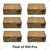 900 Pcs, Printed Kraft Paper Quick Pack Snack Box for Snacks, Burgers, Fries