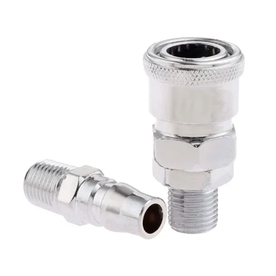 Air Line Hose Compressor Connector Quick Release Coupler for Pneumatic Fittings (SM20 + PM20)