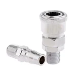 Air Line Hose Compressor Connector Quick Release Coupler for Pneumatic Fittings (SM20 + PM20)