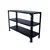 Alija 24 x 29 x 12 Inch 3 Shelves Multipurpose Storage Rack(Gauge-24 Gauge Shelves & 18 Gauge Angle,Color-Black)