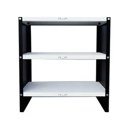 Alija 24 x 23 x 12 Inch 3 Solid Metal Rack For Multipurpose Uses