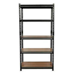 Keepwell 63 x 32 x 16 Inch 5 Wooden Adjustable Shelves Laminated Boltless Rack 