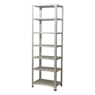 Alija 72 x 23 x 15 Inch 7 Shelves Multipurpose Storage Rack (22 Gauge Shelves & 16 Gauge Angle)(Color-Ivory)