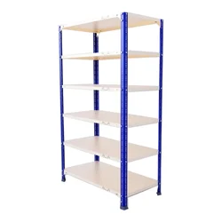 Alija 87 x 35 x 24 Inch 6 Shelves  Multipurpose Storage Rack (20 Gauge Shelves & 14 Gauge Angle)
