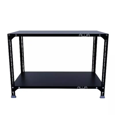 Menage 24 x 35 x 18 Inch 2 Shelves Multipurpose Storage Rack With Accessories