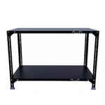 Menage 24 x 35 x 18 Inch 2 Shelves Multipurpose Storage Rack With Accessories