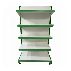 Premium Quality 5 x 2 Feet 5 Shelves Slotted Channel  Display Rack - Set Of 1