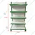 Premium Quality 5 x 2 Feet 5 Shelves Slotted Channel Display Rack - Set Of 1