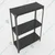 FIDVI® 9D X 23L X 30H Inch 3 Shelves Powder Coated Slotted Angle Metal Rack With Accessories Colour-Black & Grey(SR-523)
