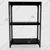 FIDVI® 9D X 23L X 30H Inch 3 Shelves Powder Coated Slotted Angle Metal Rack With Accessories Colour-Black & Grey(SR-523)