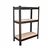 Keepwell 36 x 36 x 18 Inch 3 wooden Shelf Boltless Multipurpose Storage Rack
