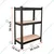Keepwell 36 x 36 x 18 Inch 3 wooden Shelf Boltless Multipurpose Storage Rack