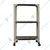 Alija 40 x 23 x 12 Inch 3 Shelves Multipurpose Storage Rack With Caster Wheel (22 Gauge Shelves & 16 Gauge Angle)