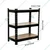 Keepwell 36 x 36 x 12 Inch 3 wooden Shelf Laminated Boltless Multipurpose Storage Rack
