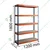 SUWAS TROLLEY STORE 1200 x 250 x 1800 mm 100 Kg Load Capacity 5 Shelves Mild Steel Powder Coated Storage Rack SU-SR-010