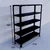 Menage 48 x 41 x 12 Inch 5 Shelves Multipurpose Storage Rack With Accessories