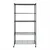 Rackwell 14 x 24 x 72 inch 5 Shelves Mild Steel Adjustable Storage Unit With Steel Organizer Wire Rack