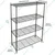 Rackwell 24 x 14 x 60 inch 4 Shelves Height Adjustable Mild Steel Standing Black Finished Multi Purpose Rack