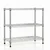 Rackwell 27 x 17 x 30 inch 3 Shelves Boltless Heights Adjustable Mild Steel Wire Shelving Storage Organizer