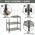 Rackwell 27 x 17 x 30 inch 3 Shelves Boltless Heights Adjustable Mild Steel Wire Shelving Storage Organizer