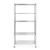 Rackwell 27 x 17 x 60 inch 5 Shelves Stainless Steel Adjustable Storage Unit With Steel Organizer Wire Rack